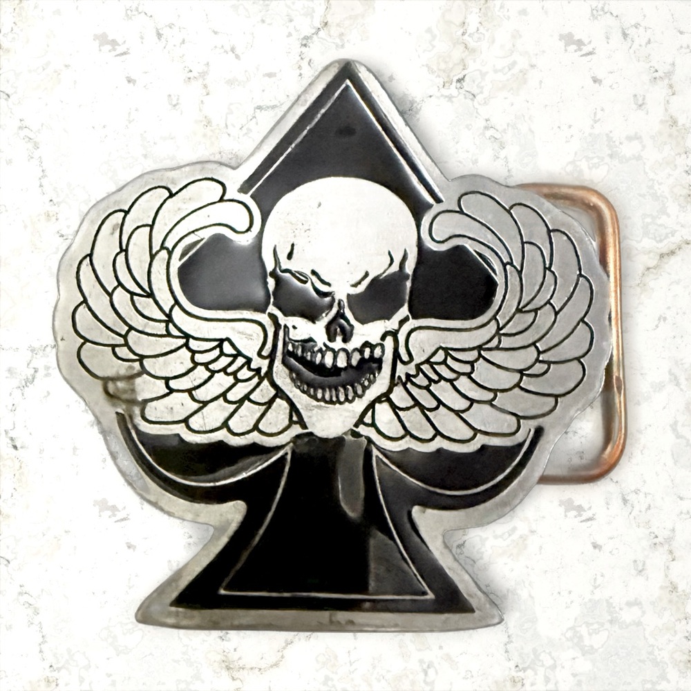Skull & Spade Belt Buckle